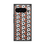 プレミアムスクエアケース with Pixelsnap［ オリジナル - CASEPLAYイニシャル総柄 - オレンジ ］