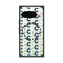 プレミアムスクエアケース with Pixelsnap［ オリジナル - CASEPLAYイニシャル総柄 - ネイビー ］