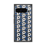 プレミアムスクエアケース with Pixelsnap［ オリジナル - CASEPLAYイニシャル総柄 - ネイビー ］
