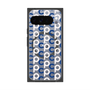 プレミアムスクエアケース with Pixelsnap［ オリジナル - CASEPLAYイニシャル総柄 - ネイビー ］