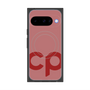 プレミアムスクエアケース with Pixelsnap［ オリジナル - CASEPLAYイニシャル - レッド ］