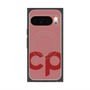 プレミアムスクエアケース with Pixelsnap［ オリジナル - CASEPLAYイニシャル - レッド ］