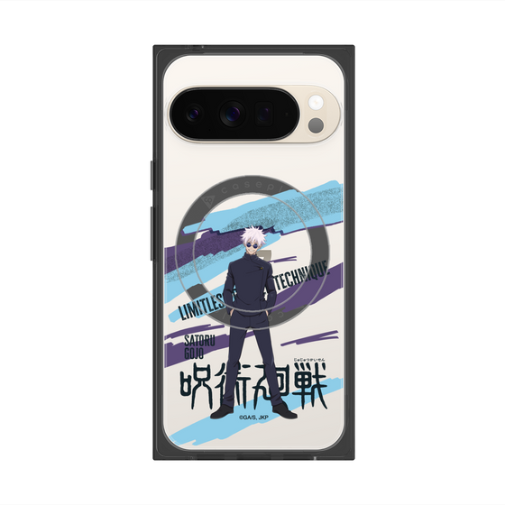 プレミアムスクエアケース with Pixelsnap［ 呪術廻戦 - 立ち絵 - 五条 悟（懐玉・玉折） ］