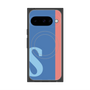 プレミアムスクエアケース with Pixelsnap［ オリジナル - initial color line - S blue ］