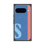 プレミアムスクエアケース with Pixelsnap［ オリジナル - initial color line - S blue ］