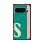 プレミアムスクエアケース with Pixelsnap［ オリジナル - initial color line - S green ］