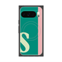 プレミアムスクエアケース with Pixelsnap［ オリジナル - initial color line - S green ］