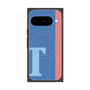 プレミアムスクエアケース with Pixelsnap［ オリジナル - initial color line - T blue ］
