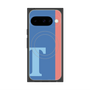 プレミアムスクエアケース with Pixelsnap［ オリジナル - initial color line - T blue ］