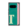 プレミアムスクエアケース with Pixelsnap［ オリジナル - initial color line - T green ］