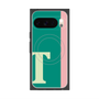プレミアムスクエアケース with Pixelsnap［ オリジナル - initial color line - T green ］