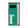 プレミアムスクエアケース with Pixelsnap［ オリジナル - initial color line - T green ］