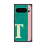 プレミアムスクエアケース with Pixelsnap［ オリジナル - initial color line - T green ］