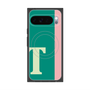 プレミアムスクエアケース with Pixelsnap［ オリジナル - initial color line - T green ］