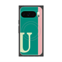 プレミアムスクエアケース with Pixelsnap［ オリジナル - initial color line - U green ］