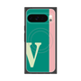 プレミアムスクエアケース with Pixelsnap［ オリジナル - initial color line - V green ］