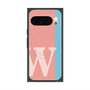 プレミアムスクエアケース with Pixelsnap［ オリジナル - initial color line - W pink ］