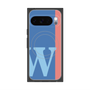 プレミアムスクエアケース with Pixelsnap［ オリジナル - initial color line - W blue ］