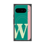 プレミアムスクエアケース with Pixelsnap［ オリジナル - initial color line - W green ］