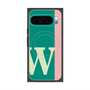 プレミアムスクエアケース with Pixelsnap［ オリジナル - initial color line - W green ］