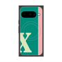 プレミアムスクエアケース with Pixelsnap［ オリジナル - initial color line - X green ］