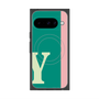 プレミアムスクエアケース with Pixelsnap［ オリジナル - initial color line - Y green ］