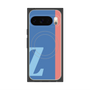 プレミアムスクエアケース with Pixelsnap［ オリジナル - initial color line - Z blue ］