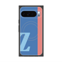 プレミアムスクエアケース with Pixelsnap［ オリジナル - initial color line - Z blue ］