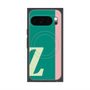 プレミアムスクエアケース with Pixelsnap［ オリジナル - initial color line - Z green ］