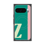 プレミアムスクエアケース with Pixelsnap［ オリジナル - initial color line - Z green ］