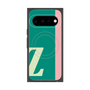プレミアムスクエアケース with Pixelsnap［ オリジナル - initial color line - Z green ］