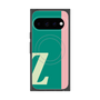 プレミアムスクエアケース with Pixelsnap［ オリジナル - initial color line - Z green ］