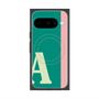 プレミアムスクエアケース with Pixelsnap［ オリジナル - initial color line - A green ］