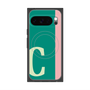 プレミアムスクエアケース with Pixelsnap［ オリジナル - initial color line - C green ］