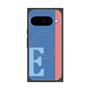 プレミアムスクエアケース with Pixelsnap［ オリジナル - initial color line - E blue ］