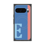 プレミアムスクエアケース with Pixelsnap［ オリジナル - initial color line - E blue ］