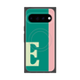 プレミアムスクエアケース with Pixelsnap［ オリジナル - initial color line - E green ］