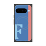 プレミアムスクエアケース with Pixelsnap［ オリジナル - initial color line - F blue ］
