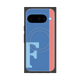 プレミアムスクエアケース with Pixelsnap［ オリジナル - initial color line - F blue ］