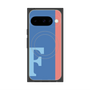 プレミアムスクエアケース with Pixelsnap［ オリジナル - initial color line - F blue ］