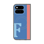 プレミアムスクエアケース with Pixelsnap［ オリジナル - initial color line - F blue ］