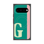 プレミアムスクエアケース with Pixelsnap［ オリジナル - initial color line - G green ］