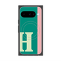 プレミアムスクエアケース with Pixelsnap［ オリジナル - initial color line - H green ］