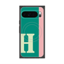プレミアムスクエアケース with Pixelsnap［ オリジナル - initial color line - H green ］