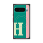 プレミアムスクエアケース with Pixelsnap［ オリジナル - initial color line - H green ］