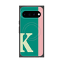 プレミアムスクエアケース with Pixelsnap［ オリジナル - initial color line - K green ］