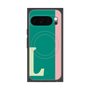 プレミアムスクエアケース with Pixelsnap［ オリジナル - initial color line - L green ］