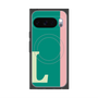 プレミアムスクエアケース with Pixelsnap［ オリジナル - initial color line - L green ］