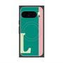 プレミアムスクエアケース with Pixelsnap［ オリジナル - initial color line - L green ］