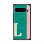 プレミアムスクエアケース with Pixelsnap［ オリジナル - initial color line - L green ］
